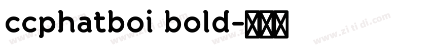 ccphatboi bold字体转换